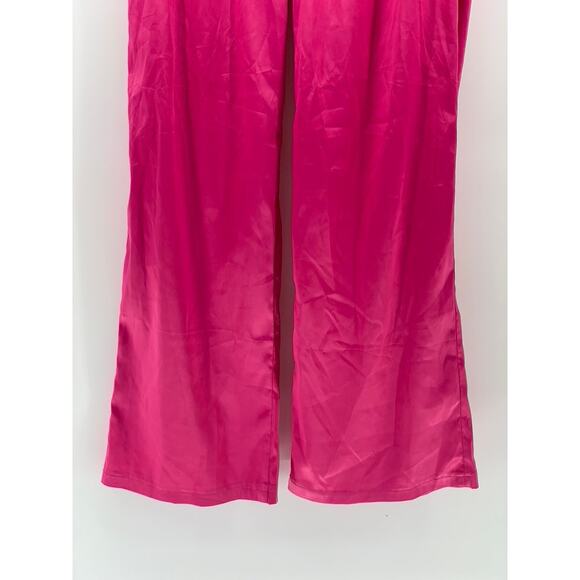 ADIKA Women's Fuchsia Pink Wide-Leg High-Rise Dress Up Pant SZ S - Picture 5 of 10